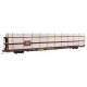 89′ Flatcar w/Tri-Level Shielded Auto Rack - Ready to Run -- Milwaukee Road 801598, TTKX Flatcar (brown), HO, WalthersMainline