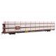 89′ Flatcar w/Tri-Level Shielded Auto Rack - Ready to Run -- Milwaukee Road 801612, TTKX Flatcar (brown), HO, WalthersMainline
