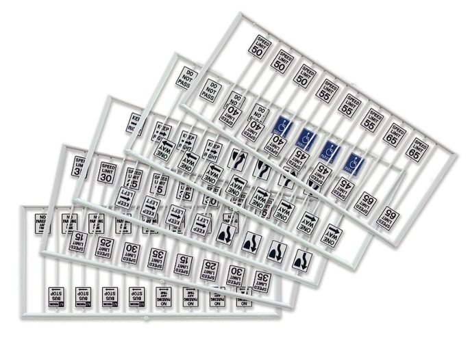 Assorted Road Signs -- 21 Different Signs pkg(80), HO, Tichy Train Group 8264