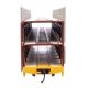 89′ Flatcar w/Tri-Level Shielded Auto Rack - Ready to Run -- Erie Lackawanna 850307, TTKX Flatcar (yellow), HO, WalthersMainli
