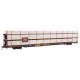 89′ Flatcar w/Tri-Level Shielded Auto Rack - Ready to Run -- Milwaukee Road 801577, TTKX Flatcar (brown), HO, WalthersMainline