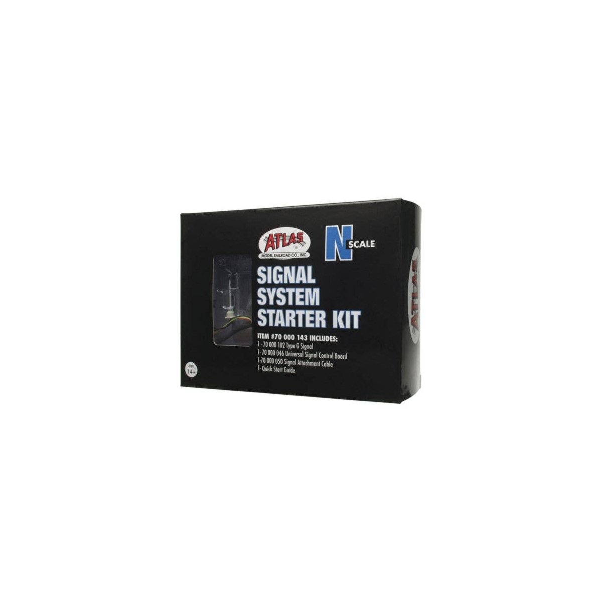 Signal Starter Set - All Scales Signal System -- 1 Each: Single-Head Type G Signal, C, N, Atlas Model Railroad Co. 70000143
