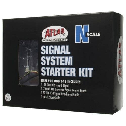 Signal Starter Set - All Scales Signal System -- 1 Each: Single-Head Type G Signal, C, N, Atlas Model Railroad Co. 70000143