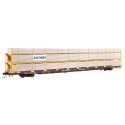 89′ Flatcar w/Tri-Level Shielded Auto Rack - Ready to Run -- Southern 962132, HO, WalthersMainline 8324
