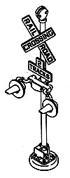Crossing Signal -- With LEDs, HO, Details West 913