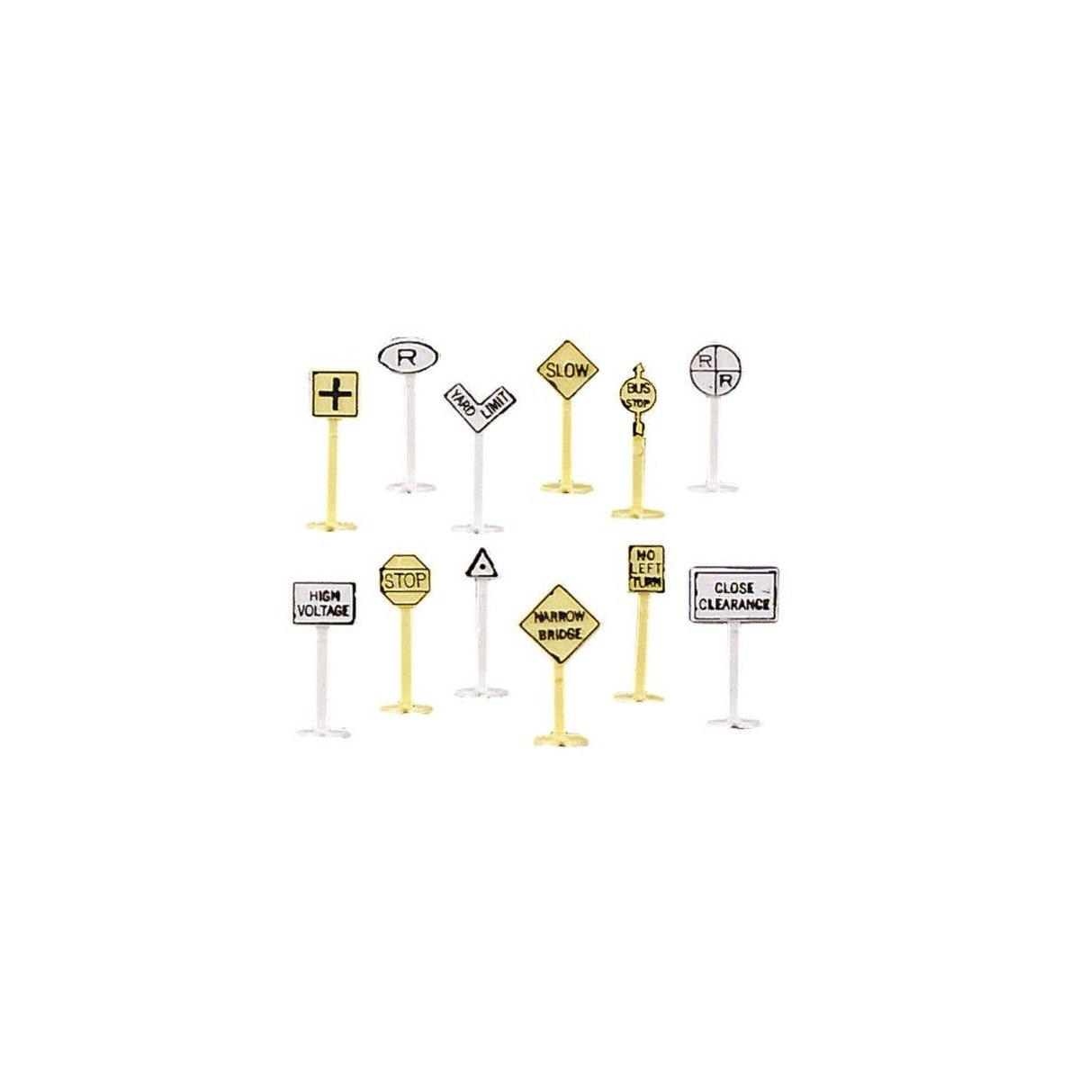 Railroad & Street Signs pkg(24), N, Bachmann Industries 42513