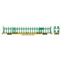 89′ Flatcar w/Bi-Level Open Auto Rack - Ready to Run -- Burlington Northern 963912, HO, WalthersMainline 8031