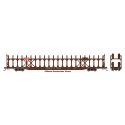 89′ Flatcar w/Bi-Level Open Auto Rack - Ready to Run -- Louisville & Nashville 961206, HO, WalthersMainline 8044