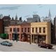 Merchant′s Row Background Building -- Kit, HO, Walthers Cornerstone 4072