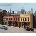 Merchant′s Row Background Building -- Kit, HO, Walthers Cornerstone 4072