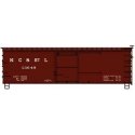 36′ Double-Sheathed Wood Boxcar, Steel Roof, Wood Ends, Straight Underframe -- Nashville, Chattanooga & St. Louis 13649 (Boxca