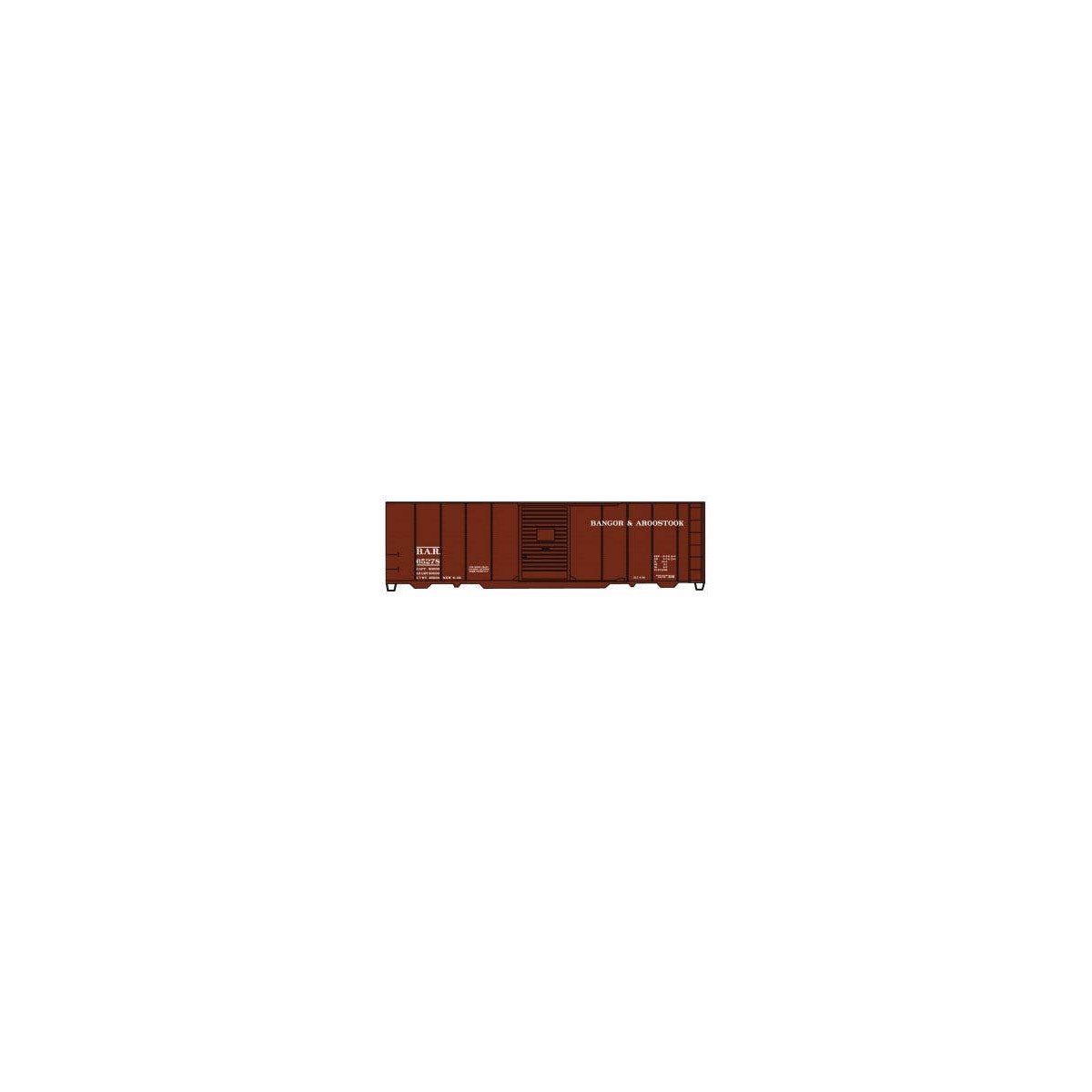 AAR 40′ Single-Door Steel Boxcar - Kit -- Bangor & Aroostook 65278 (Boxcar Red), HO, Accurail Inc 3552