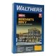 Merchant`s Row V -- Kit - 10-1/2 x 6-7/8 x 5-5/16` 26.6 x 17.4 x 13.4cm, HO, Walthers Cornerstone 4041