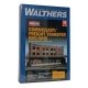 Commissary/Freight Transfer Background Building -- Kit - 12-5/8 x 3-1/4 x 6-1/8′ 32 x 8.2 x, HO, Walthers Cornerstone 3173