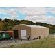 Modern Double-Track Engine House -- Kit - 11 x 7 x 4-1/4′ 27.9 x 17.7 x 10.7cm, HO, Walthers Cornerstone 2986