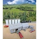 Trackside Oil Dealer with Storage Tanks -- Kit, HO, Walthers Cornerstone 4059