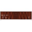 40′ Single-Sheathed Wood Boxcar w/Steel Doors & Ends - Kit -- Fort Dodge, Des Moines & Southern 11037 (Boxcar Red), HO, Accura