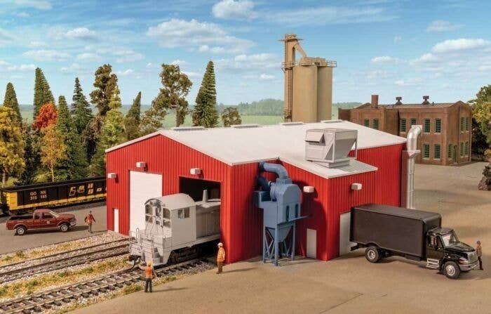 Railroad Paint Shop -- Kit, HO, Walthers Cornerstone 3909