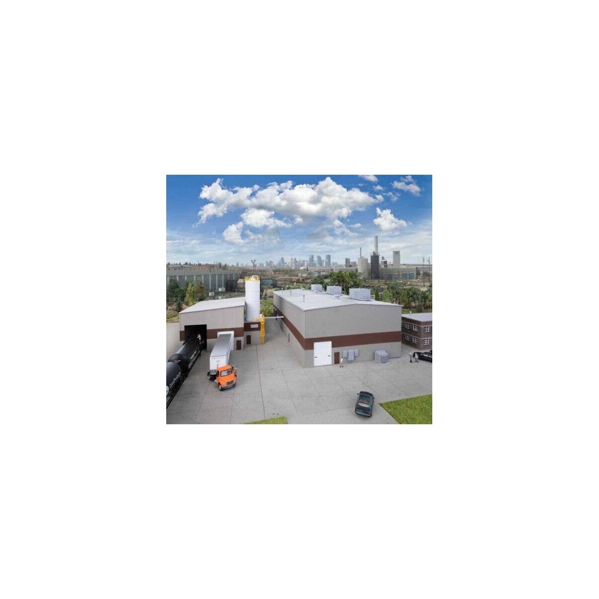 Chocolate Factory -- Kit, HO, Walthers Cornerstone 4166