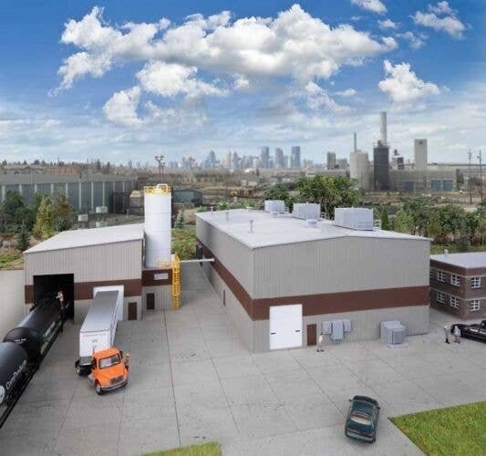 Chocolate Factory -- Kit, HO, Walthers Cornerstone 4166