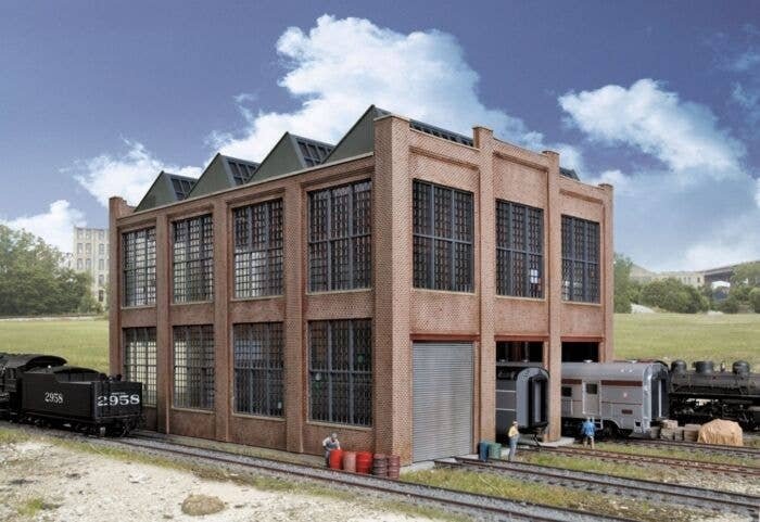 Car Shop -- Kit - 11-5/8 x 8-13/16 x 7-5/8′ 29.5 x 22.4 x 19.4cm, HO, Walthers Cornerstone 3040