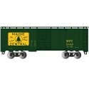 Pullman-Standard PS-1 40′ Steel Boxcar - Ready to Run - Silver Series(R) -- Maine Central (green, yellow, Rectangular Logo), H