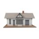Golden Valley Depot -- Kit - 6-1/2 x 3-3/8 x 4′ 16.2 x 8.4 x 10cm, HO, Walthers Cornerstone 3532