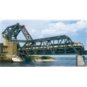 Operating Single-Track Railroad Bascule Bridge -- Kit - 33-1/2 x 3 x 11′ 83.7 x 7.5 x 27.5c, HO, Walthers Cornerstone 3070