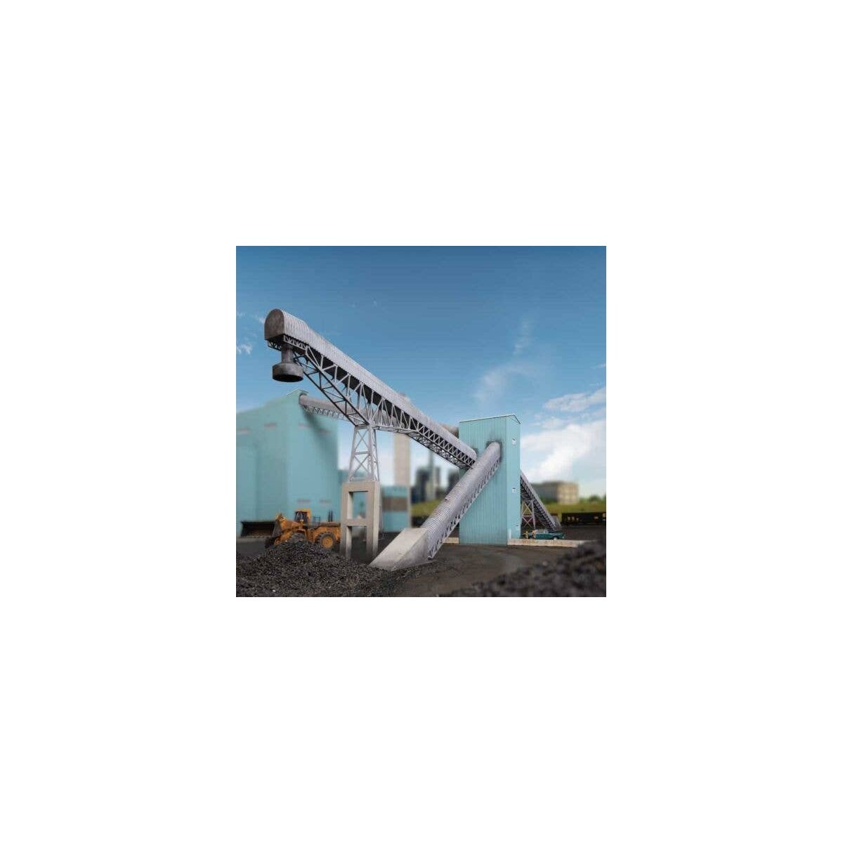 Conveyors with Transfer House -- Kit - 3-11/6 x 20-1/8 x 13-1/8′ 95.7 x 51.1 x 33.3cm (With, HO, Walthers Cornerstone 4171