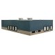 Modern Steel Warehouse -- Kit - 10-1/2 x 6-5/16 x 2-13/64′ 26.7 x 16 x 5.6cm, N, Walthers Cornerstone 3855