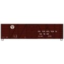 40′ 6-Panel Single-Sheathed Wood Boxcar w/Steel Doors & Ends - Kit -- Pennsylvania Railroad 538129 (Tuscan, Circle Keystone), 
