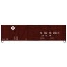 40′ 6-Panel Single-Sheathed Wood Boxcar w/Steel Doors & Ends - Kit -- Pennsylvania Railroad 538129 (Tuscan, Circle Keystone), 