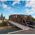 Truss Railroad Bridge with Roadway -- Kit, HO, Walthers Cornerstone 4523