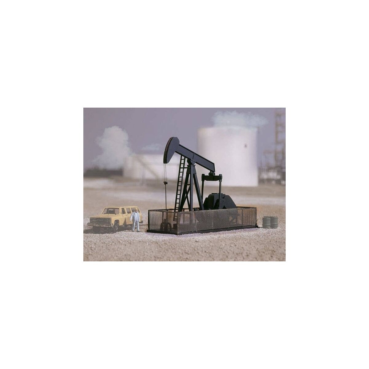 Walking Beam-Horse Head Oil Pump -- Kit - 4-1/4 x 1-5/8 x 3′ 10.8 x 4 x 7.6cm, HO, Walthers Cornerstone 3170