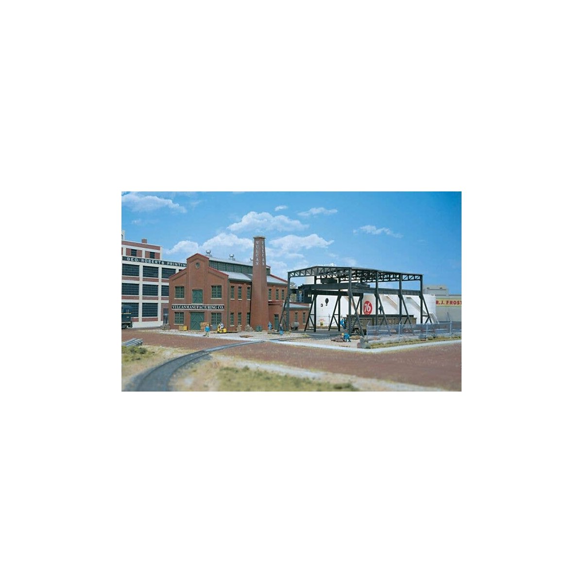 Vulcan Manufacturing Company -- Kit - 9 x 9-3/8 x 8′ 22.9 x 23.8 x 20.3cm, HO, Walthers Cornerstone 3045