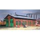 2-Stall Enginehouse -- Kit - 12-3/4 x 7 x 5-1/4′ 31.8 x 17.5 x 13.1cm - Holds Locos To 11-5, HO, Walthers Cornerstone 3007