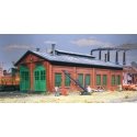 2-Stall Enginehouse -- Kit - 12-3/4 x 7 x 5-1/4′ 31.8 x 17.5 x 13.1cm - Holds Locos To 11-5, HO, Walthers Cornerstone 3007