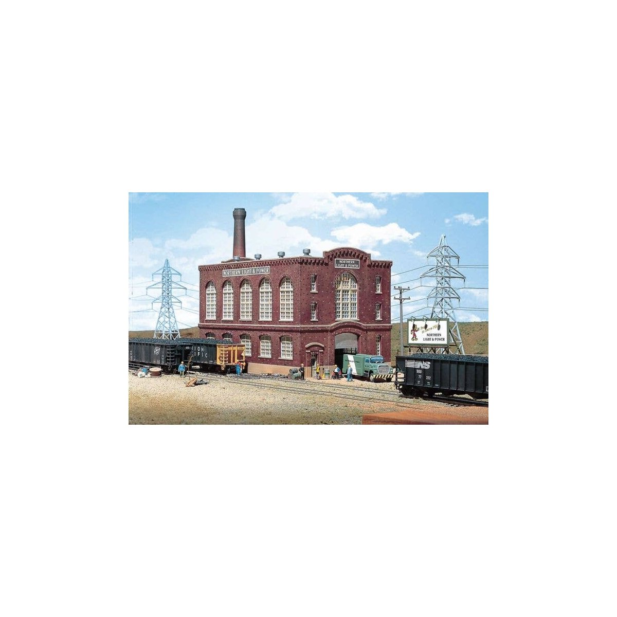 Northern Light and Power Powerhouse -- Kit - 12-3/4 x 6-1/2 x 7′ 31.8 x 16.2 x 17.5cm, HO, Walthers Cornerstone 3021