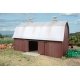 Meadowhead Barn -- Kit - 7 x 4-1/2 x 4-5/16′ 18 x 11.5 x 11cm, HO, Walthers Cornerstone 3330