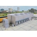 Modern Cold Storage Warehouse -- Kit - Main building: 20-1/2 x 9-1/8 x 5-1/4′ 52 x 23.1 x 1, HO, Walthers Cornerstone 4069