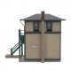 Interlocking Tower -- Kit - 5 x 1-7/8 x 4′ 12.7 x 4.8 x 10.2cm, HO, Walthers Cornerstone 3071