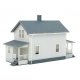 Company House pkg(2) -- Kit - Each: 6-7/16 x 2-13/16 x 3-3/4′ 16.3 x 7.1 x 9.4cm, HO, Walthers Cornerstone 3790