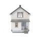 Company House pkg(2) -- Kit - Each: 6-7/16 x 2-13/16 x 3-3/4′ 16.3 x 7.1 x 9.4cm, HO, Walthers Cornerstone 3790