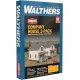 Company House pkg(2) -- Kit - Each: 6-7/16 x 2-13/16 x 3-3/4′ 16.3 x 7.1 x 9.4cm, HO, Walthers Cornerstone 3790