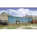 Bud`s Trucking Company Background Building -- Kit - 19 x 1-1/8 x 4` 48.2 x 2.8 x 10.1cm, HO, Walthers Cornerstone 3192