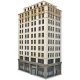 Ashmore Hotel -- Kit - 8-5/8 x 4-7/16 x 13-7/8′ 21.9 x 11.2 x 35.3cm, HO, Walthers Cornerstone 3764