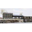 Water Street Freight Terminal -- Kit - 11 x 3-1/2′ 27.5 x 8.7cm, N, Walthers Cornerstone 3201