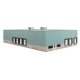Modern Transload Terminal -- Kit - 10-1/2 x 6-5/16 x 2-13/64′ 26.7 x 16 x 5.6cm, N, Walthers Cornerstone 3856
