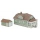 Updated American Bungalow with Single-Car Garage -- Kit - House measures: 6-11/32 x 3-5/8 x , HO, Walthers Cornerstone 3791
