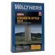 Concrete-Style Silo -- Kit - 1-5/8` x 5-1/2` 42 x 142cm, HO, Walthers Cornerstone 3332
